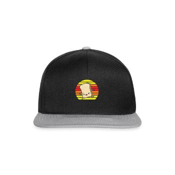 Funny Bakery Bread Baker Funny Bread - Snapback Cap - Schwarz/Grau - Vorne