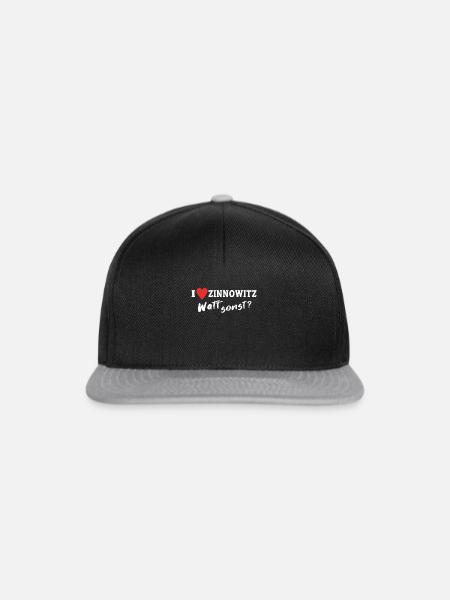 Ich Liebe Zinnowitz - Snapback Cap - Schwarz/Grau