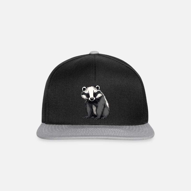 Blaireau - Casquette snapback - noir/gris