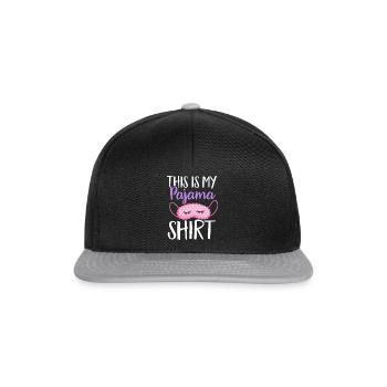 Sleepover Party Pajamas Slumber Party - Snapback Cap - black/grey - Front