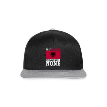 Drapeau albanais Aigle albanais Shqiponja - Casquette snapback - noir/gris - Devant