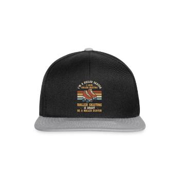 Roller Skater - I'm A Roller Skater I Love Roller - Snapback Cap - black/grey - Front