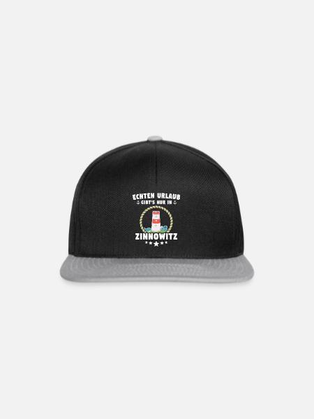 Zinnowitz Urlaub - Snapback Cap - Schwarz/Grau