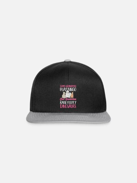 Seidenhuhn Silkie Chicken - Snapback Cap - Schwarz/Grau