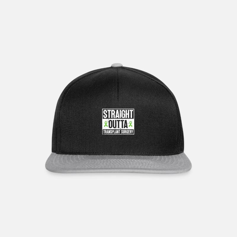 Organ Spender Organtransplantation Organspende - Snapback Cap - Schwarz/Grau