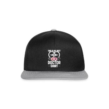 This Is My Best Doctor Shirt Doctor Emergency Doct - Snapback Cap - black/grey - Front