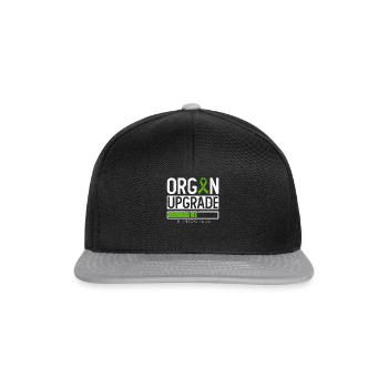 Organspender Organtransplantation Organspende - Snapback Cap - Schwarz/Grau - Vorne