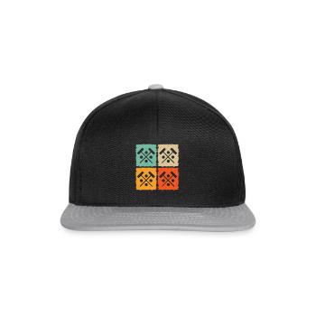 Croquet Mallet Croquet Ball Croquet Player - Snapback Cap - black/grey - Front