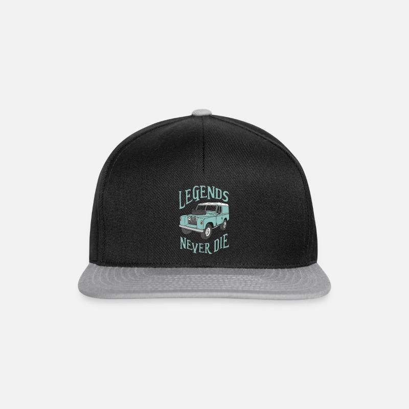 Landy - Serie2 - legends never die - Snapback Cap - Schwarz/Grau