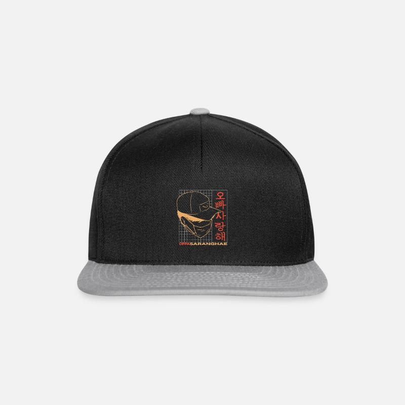 oppa saranghae bro Perfekter Gesprächsstarter - Snapback Cap - Schwarz/Grau
