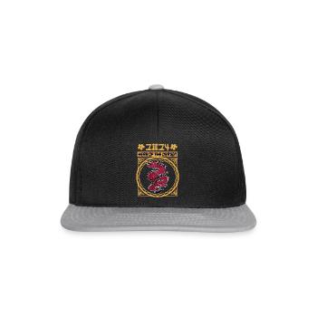 Chinese New Year Year Of The Dragon 2024 - Snapback Cap - black/grey - Front