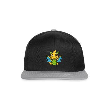 Baby Dragon - Snapback Cap - black/grey - Front