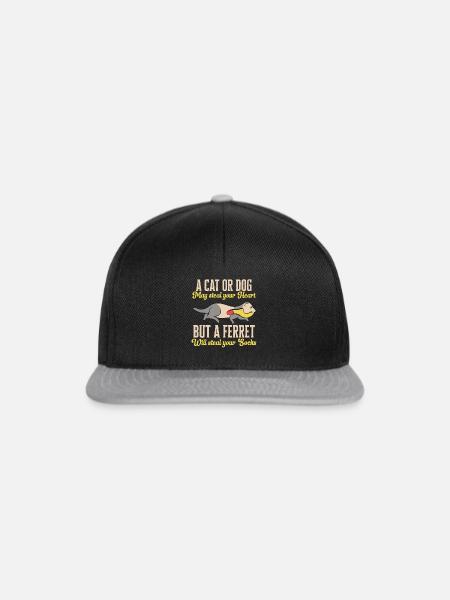 Frettchen Besitzer Frettchen - Snapback Cap - Schwarz/Grau