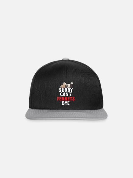 Frettchen Besitzer Frettchen - Snapback Cap - Schwarz/Grau