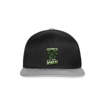 Japanese Bonsai - Snapback Cap - black/grey - Front