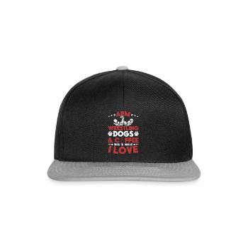 Arm Wrestler Arm Wrestling Dogs Coffee This Is Wha - Snapback Cap - Schwarz/Grau - Vorne