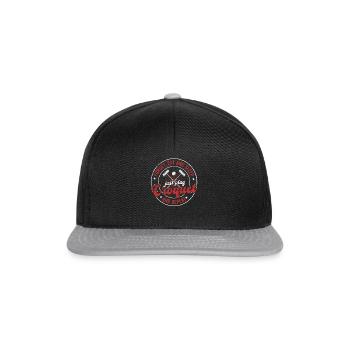 Croquet Game - Forget eat and sleep just play Croq - Snapback Cap - Schwarz/Grau - Vorne