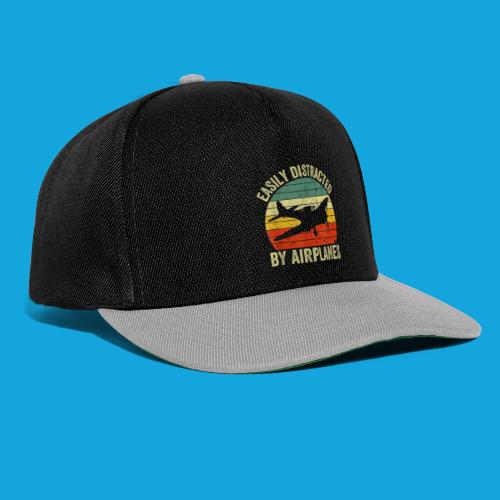 Easily Distracted by Airplanes - Snapback Cap