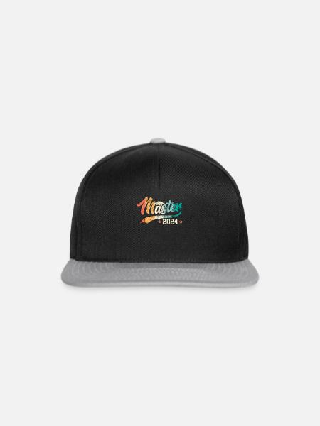 Master 2024 Masterabschluss Bestanden - Snapback Cap - Schwarz/Grau