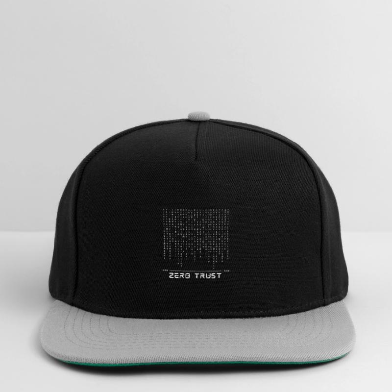 Zero Trust Binary Code Snapback Cap