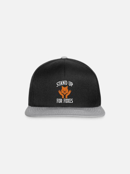 Anti-Fuchs-Jagdzubehör - Snapback Cap - Schwarz/Grau