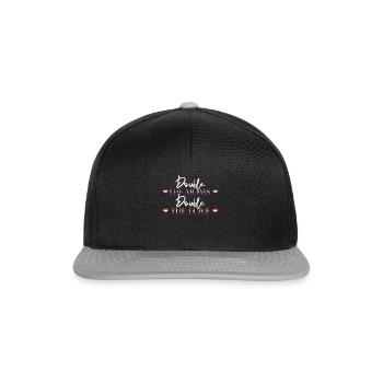 Homosexuell Mom Lesbisch Mütter Mütter Tag - Snapback Cap - Schwarz/Grau - Vorne