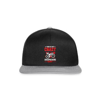 C’est mon vélo de gravier Crazy Bikepacking Shirt - Casquette snapback - noir/gris - Devant