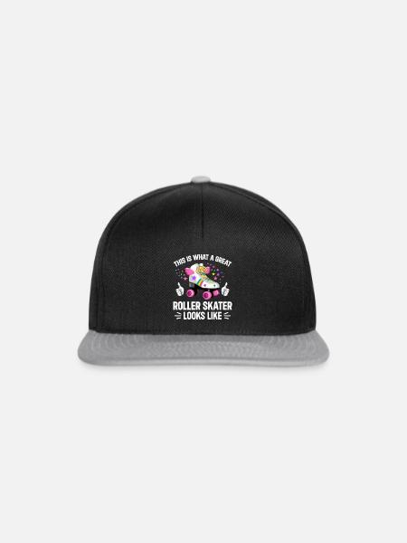 Roller Skating - Great Roller Skater - Snapback Cap - Schwarz/Grau