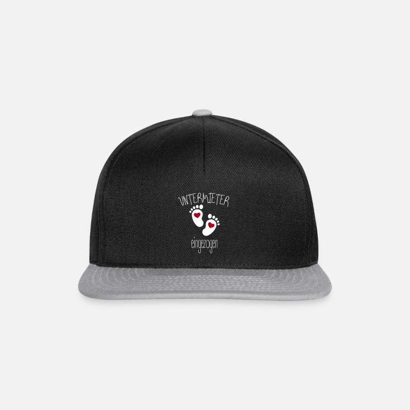 UNTERMIETER eingezogen - Snapback Cap - Schwarz/Grau