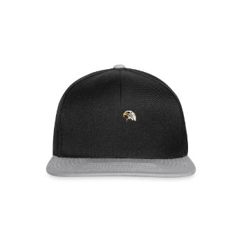 Weisskopfseeadler - Vogel Adler Grafik Design - Snapback Cap - Schwarz/Grau - Vorne