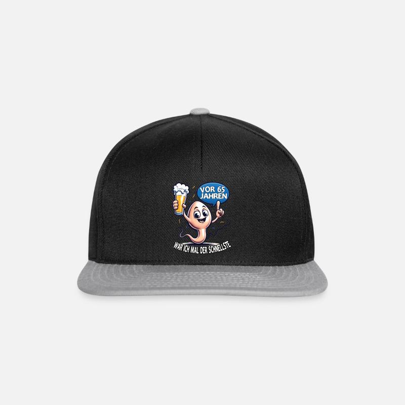 Il y a 65 ans, j’étais le plus rapide - Casquette snapback - noir/gris