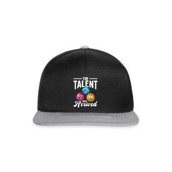 The Talent Has Arrived - Boccia Balls Bocce Ball P - Snapback Cap - Schwarz/Grau - Vorne
