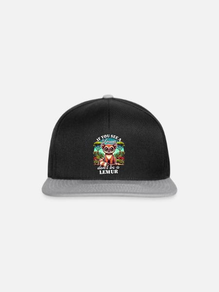 Fossa Madagascar Fossas - Snapback Cap - Schwarz/Grau