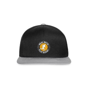 De vrais gars jouent au rugby - Jouer au rugby - Casquette snapback - noir/gris - Devant
