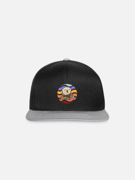 Seeotter - Snapback Cap - Schwarz/Grau