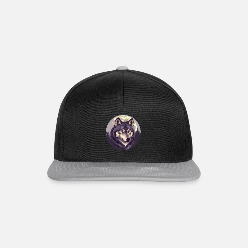 Wolfsblut - Snapback Cap - Schwarz/Grau