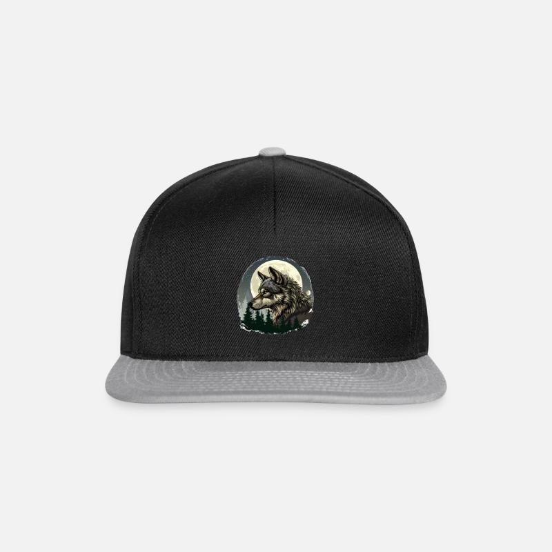 Wolfsblut - Snapback Cap - Schwarz/Grau
