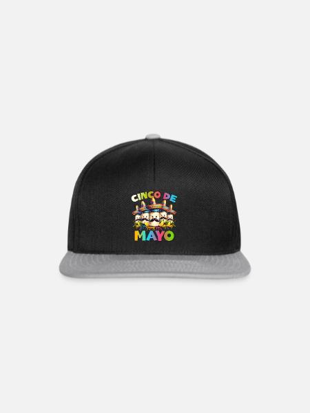 Cinco De Mayo Mayonnaise - Snapback Cap - Schwarz/Grau