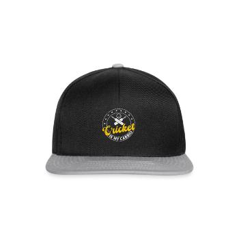 Cricket is my cardio - Funny Cricketer Cricketing - Snapback Cap - black/grey - Front