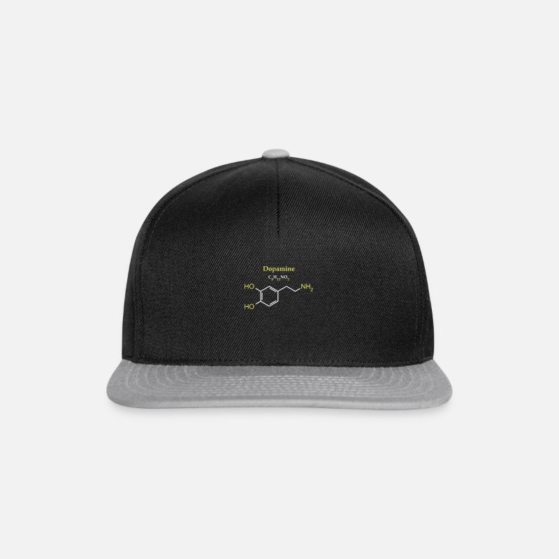 The dopamine molecule - Snapback Cap - black/grey