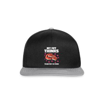 Corn Snake fournit Peau de Garde de Reptile - Casquette snapback - noir/gris - Devant