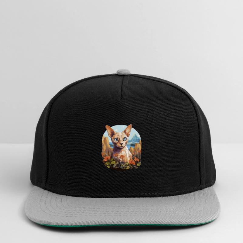 Devon Rex Kitten Devon Rex Cat Snapback Cap