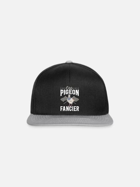 Taubensport Taubenzüchter Brieftaube - Snapback Cap - Schwarz/Grau