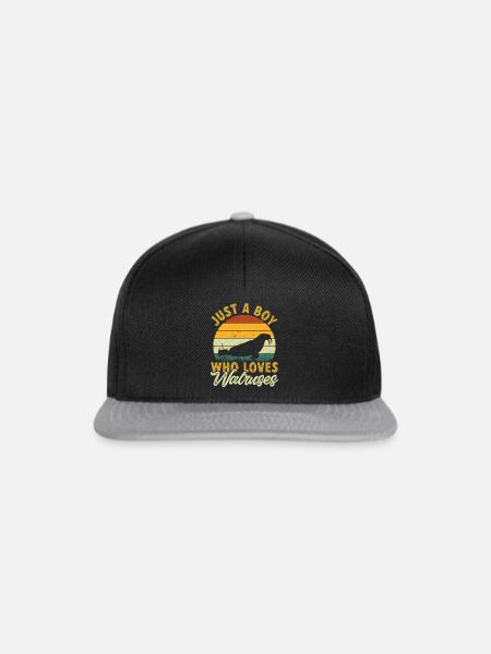 Walross - Snapback Cap - Schwarz/Grau