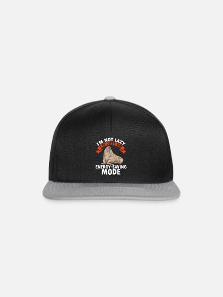 Walross - Snapback Cap - Schwarz/Grau