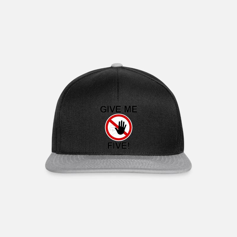Give Me Five Zone Humor - Snapback Cap - Schwarz/Grau