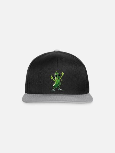 Gurke - Snapback Cap - Schwarz/Grau