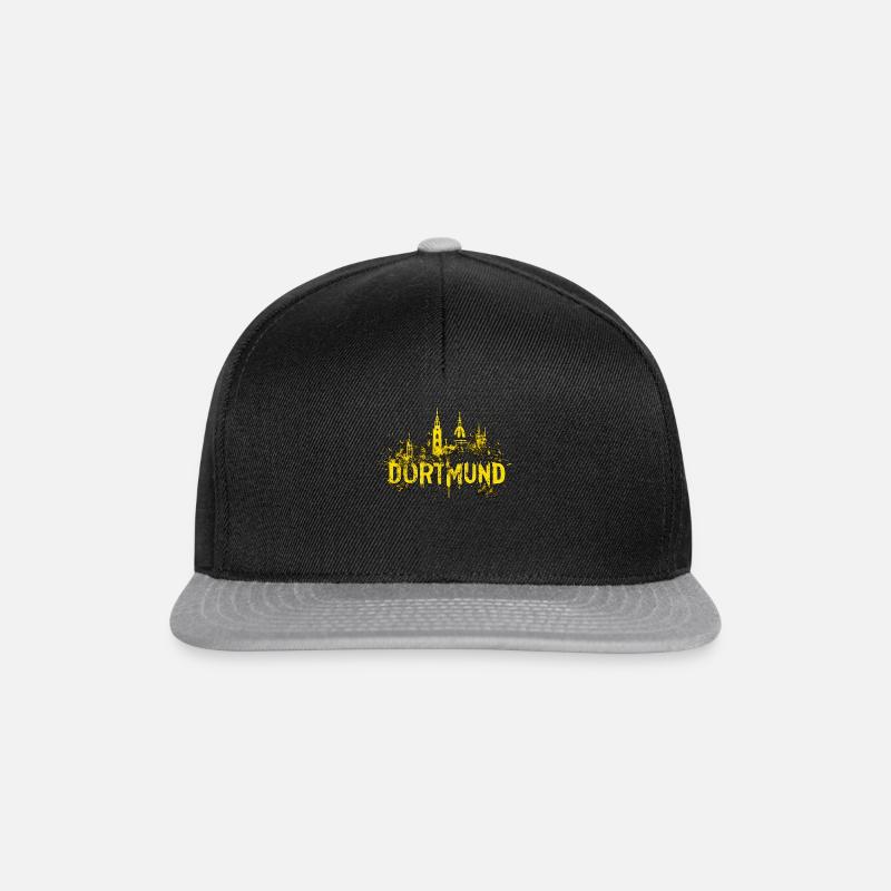 Stadt Dortmund Design - Snapback Cap - Schwarz/Grau