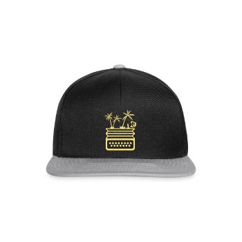 Accordéon Et Pêcheur Pêcheur Accordéon Musique Instr - Casquette snapback - noir/gris - Devant