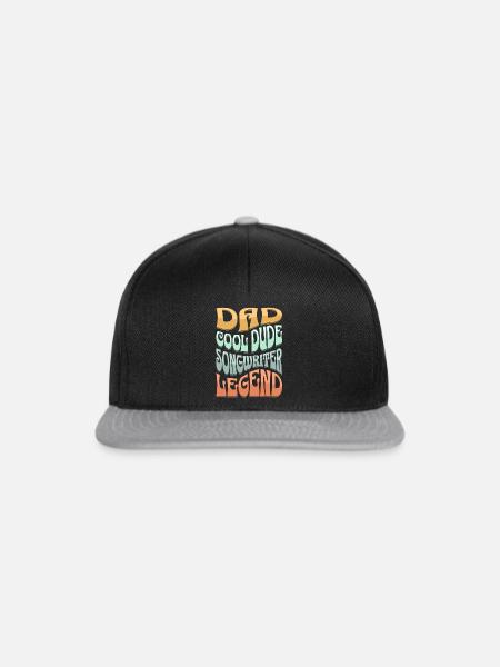 Papa Songwriter - Snapback Cap - Schwarz/Grau